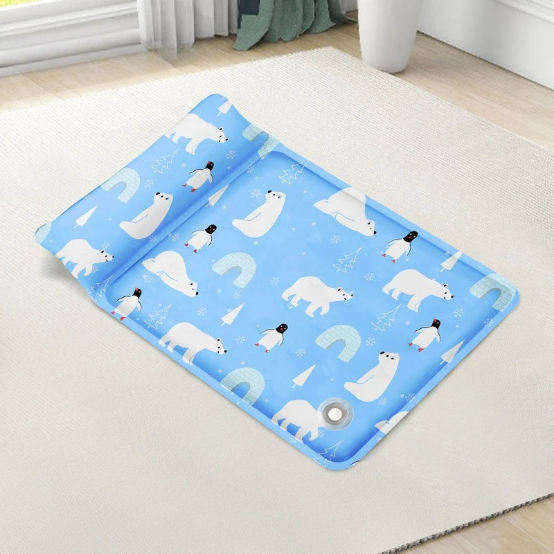Pet Cooling Mat with Pillow