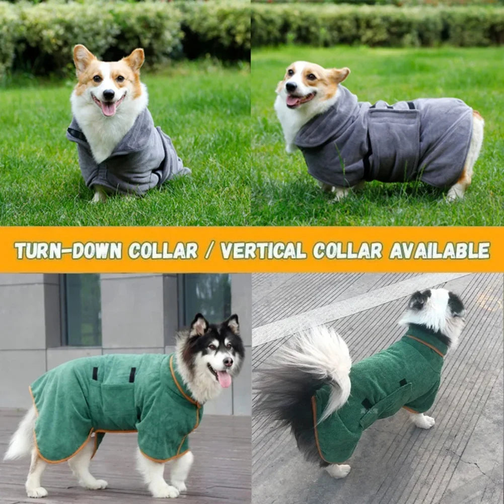 Luxury Dog Bathrobe